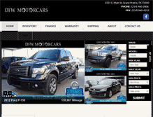 Tablet Screenshot of dfwmotorcars.com